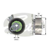 Timing Belt Tensioner Pulley Gates T43060 for Holden Astra AH SPORTSBACK 1.8 Petrol Z 18 XE