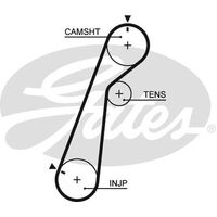 Timing Belt Gates T741 For FORD Courier MAZDA B-Series  Bravo E-Series