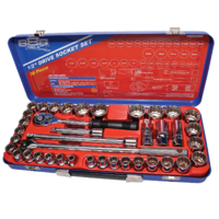 SP Tools Socket Set 888 1/2" Drive 12 Point Metric/SAE 39 PieceT820300