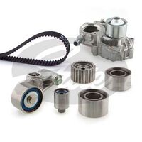 Timing Belt Kit with Hydraulic Tensioner & Water Pump Kit Gates TCKHWPT328-1
