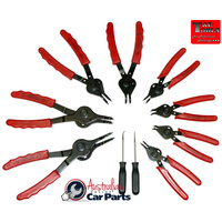 10Pc. Internal/External Circlip Plier Set T&E Tools 125