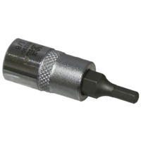 1/8"   x 1/4"Dr. In-Hex Socket 35mm L T&E Tools 12904