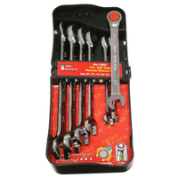 SAE Gear Ratchet Wrench 7Pc. Set 3/8"-3/4" T&E Tools 13007