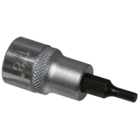 1/8" SAE In-Hex Sockets 3/8" Drive x 50mm Length T&E Tools 13904