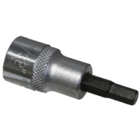 1/4" SAE In-Hex Sockets 3/8" Drive x 50mm Length T&E Tools 13908