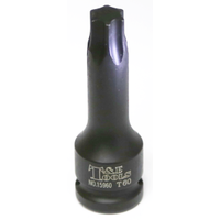 T60 1/2" Drive Torx-r Impact Sockets 78mm Length T&E Tools 15960