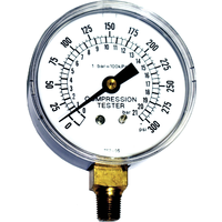 Compression Gauge (300 PSI) T&E Tools 23002