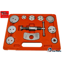 11 Piece Rear Disc Brake Caliper Tool Kit T&E Tools 2366