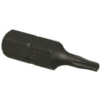 T8   Torx-r x 1/4"Hex Insert Bit 25mm Long T&E Tools 30418