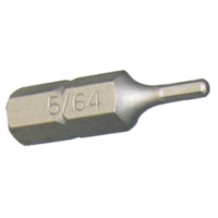 5/64" x 1/4" Hex In-Hex Insert Bit T&E Tools 30651