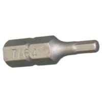 7/64" x 1/4" Hex In-Hex Insert Bit T&E Tools 30652