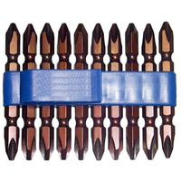 10 Piece #3 Phillips Double Ended Power Bit 1/4" Hex T&E Tools 30903-10