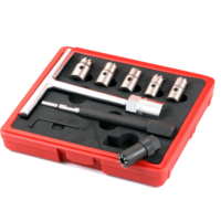 8 Piece Diesel Injector Seat Cutter Set T&E Tools 4043