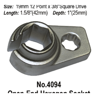 Open-End Hexagon Socket For Lambda Probes T&E Tools 4094