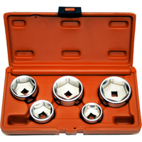 5 Piece Oil Filter Wrench Set T&E Tools 4298B