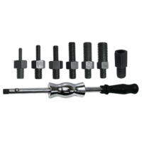 Threaded Adaptor Slide Hammer Rail Pin Puller Set  T&E Tools 4730