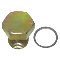 M13x1.5mm Drain Plug, with 17mm Hex Head & Gasket (5pack) T&E Tools 4917-5