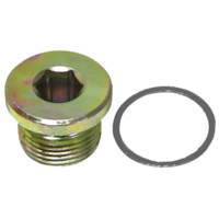 M20x1.5mm Drain Plug, with 10mm Hex Head & Gasket (5pack) T&E Tools 4917-8