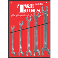 5Pc. SAE Flare Nut Wrench Set T&E Tools 5063