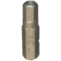 7/32" x 1/4" Hex Tamper In-Hex Insert Bit T&E Tools 50729