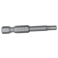 9/64" x 1/4" Hex Tamper In-Hex Power Bit T&E Tools 50764