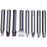 8 Piece Impact Bit Set (5/16" Hex 80mm Long) T&E Tools 5219