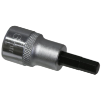 6mm Metric In-Hex Sockets 3/8" Drive x 50mm Length T&E Tools 53806
