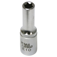 E10  x 3/8"Dr. Female Torx Socket 65mm Long T&E Tools 53910