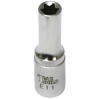 E11  x 3/8"Dr. Female Torx Socket 65mm Long T&E Tools 53911