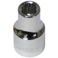 10mm x 1/2" Drive Standard Socket (12 Point) T&E Tools 54310