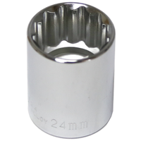 No.54324 - 24mm x 1/2" Drive Standard Socket (12 Point)