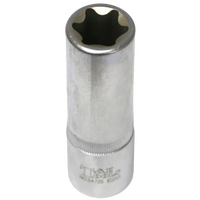 E20 x 1/2"Dr. Female Torx Socket 77mm long T&E Tools 54720