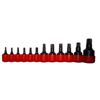 12 Piece Torx-r Driver Sockets T&E Tools 5801