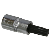T40 Torx-r Socket 1/4"Drive x 38mm Length T&E Tools 5832