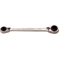 Quad Box Gear Ratchet Wrench 5/16" x 3/8" & 7/16" x 1/2" T&E Tools 59208