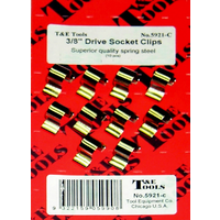 3/8" Drive Clips (10) T&E Tools 5921-C