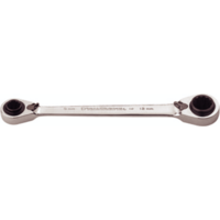 180mm Quad-Box Double Ring Ratchet Wrench T&E Tools 59309
