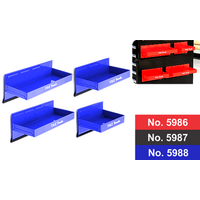  Magnetic Parts Tray 4 piece Set Blue For Toolboxes T&E Tools 5988