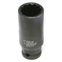 24mm x 1/2"Dr FWD Axle Nut Socket 80mm Long T&E Tools 6077