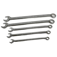 5Pc. Long 12Pt Combination Wrench 10, 12, 13, 17, 18mm T&E Tools 61000X