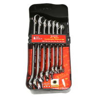 Metric Combination Wrench 7Pc Set 10-19mm T&E Tools 61107