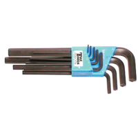 9 Piece Metric Long Arm Hex-Key Set T&E Tools 6309