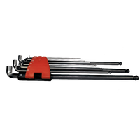 9 Piece Metric Stubby End Ball Hex-Key Set T&E Tools 6729
