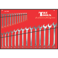 26 Piece Euro Metric Combination Wrench Set T&E Tools 71026