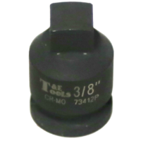 3/8" x 3/8" Drive Square Pipe Plug Socket (Male) T&E Tools 73412P