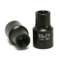 E11 3/8" Drive E-Series Torx-r Impact Socket 28mm Long T&E Tools 73611
