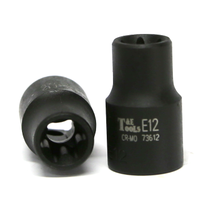 E12 3/8" Drive E-Series Torx-r Impact Socket 28mm Long T&E Tools 73612