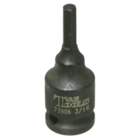 3/16" In-Hex Impact Socket T&E Tools 73906