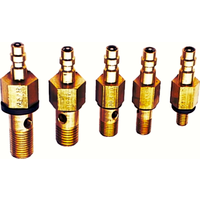 5 Piece Banjo Fuel Bolt Adaptors T&E Tools 74417