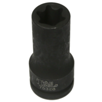 E28 x 3/4"Dr. Female Torx Impact Socket 90L T&E Tools 75328